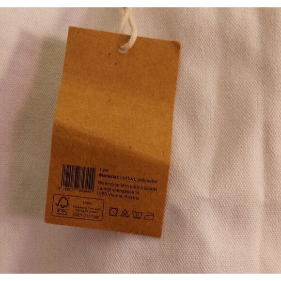 Waterdrop Microdrink Substainable Tote Reversible Cream Citrus Fruit Pattern - Picture 9 of 9